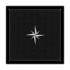 Tapis jeu 60 x 60 cm Tarot noir rose des vents