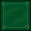 Tapis jeu 60 x 60 cm Tarot vert Pique Forest
