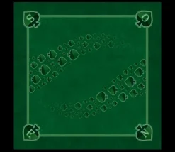 Tapis jeu 60 x 60 cm Tarot vert Pique Forest