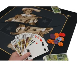 Tapis jeu Tarot 60 x 60 cm Excuse noir brun