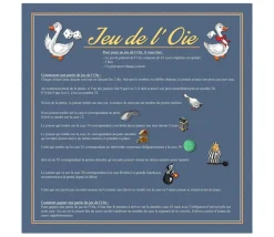 Tapis souple jeu de l'oie 60 x 60 cm sans pions