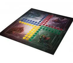 Tapis souple jeu petits chevaux Dragons 50 x 50 cm sans pions