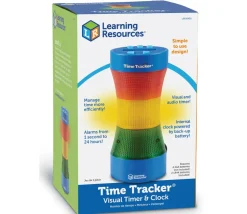 Timer tracker - sablier chronomètre tricolore visuel de 1 seconde à 24 heures - 23 cm