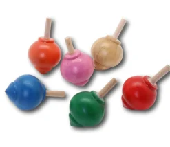 Toupie bois boule 4,2 x 2,4 cm à l'unité - fabrication France
