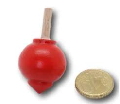 Toupie bois boule 4,2 x 2,4 cm à l'unité - fabrication France