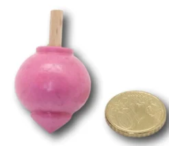 Toupie bois boule 4,2 x 2,4 cm à l'unité - fabrication France