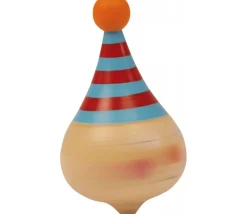Toupie Clown en bois 5.6 cm de haut
