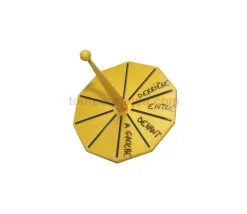 Toupie géante neutre personnalisable - roulette 10 cm