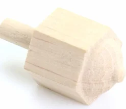 Toupie hexagonale 6 faces neutres - toton 4 cm