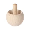 Toupie pirouette en bois naturel qui se retourne 3 x 3.5 cm