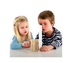 Tour des nombres - bois recyclé 34 pièces naturelles