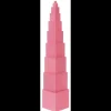 Tour Rose Montessori - 10 cubes en bois