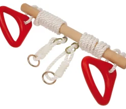 Trapèze avec anneaux pour portique balançoire