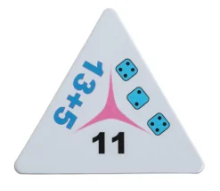 Tri-dominos de 1 à 20 addition soustraction chiffres et points.