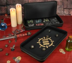 Étui 2-en-1 piste de dés rectangulaire et boitier RPG - Enhance