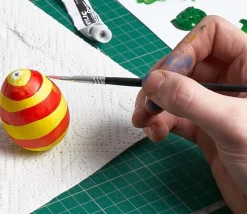 Œuf plastique blanc - oeuf à décorer 6.4 cm