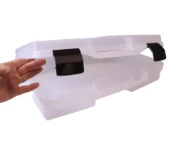 Valise plastique haute 406 x 296 x 100 mm pour jeu vide