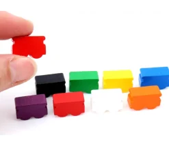 Wagon train 18x12x8 mm pion de jeux en bois à l'unité