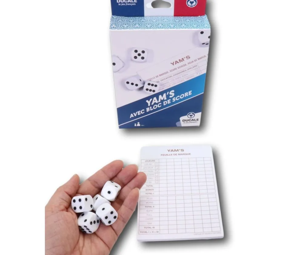 Yam's 5 dés + 1 bloc de score