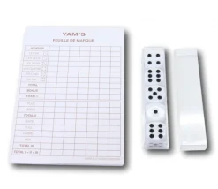 Yam's 5 dés + 1 bloc de score