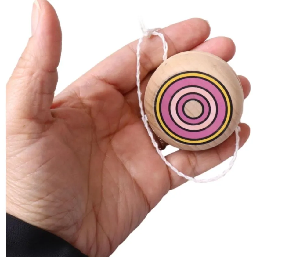 Yoyo en bois coloré 5 cm